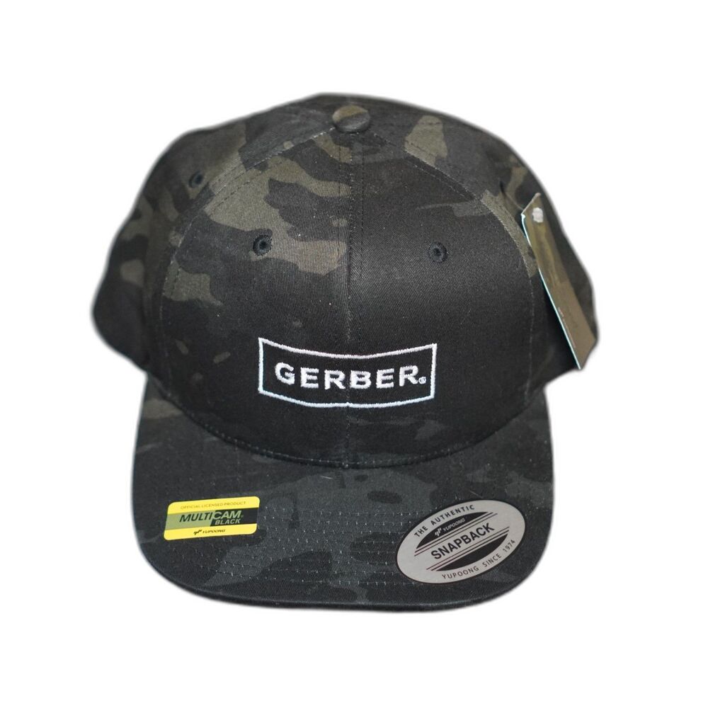 Gerber Hat New with tags Mens Snapback camo black gear